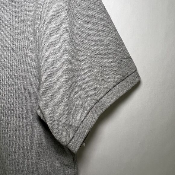 Polo Ralph Lauren Custom Fit Polo Shirt Mens Size Large Gray Red Pony Short Slv - Picture 5 of 9